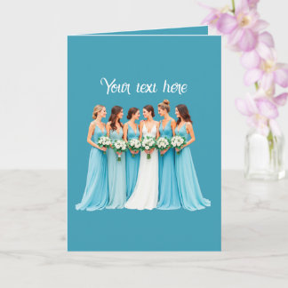 Tarjeta Dama de honor elegante boda personalizable 