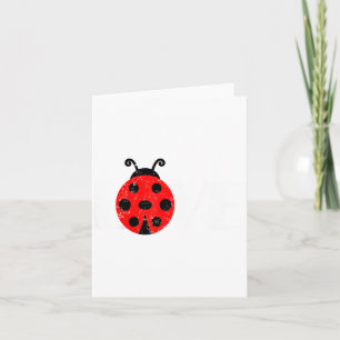 Tarjeta Dama de las Mariquitas Insecto Lindo Corazón Novia