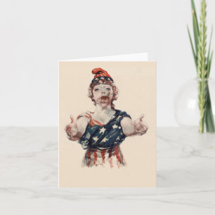 Tarjeta Dama de libertad zombie