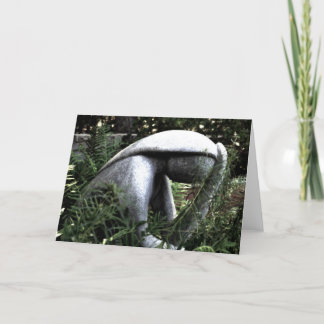 Tarjeta Dama en el jardín