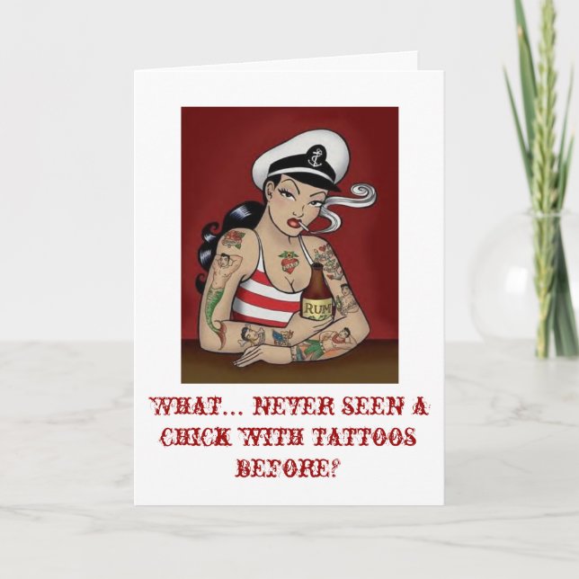 Tarjeta Dama Tattooed (Anverso)