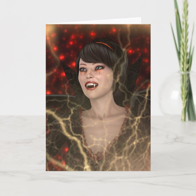 Tarjeta Dama vampiro (Anverso)