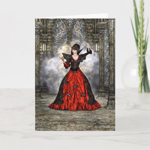 Tarjeta Dama vampiro