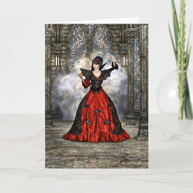 Tarjeta Dama vampiro (Anverso)