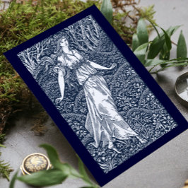 Tarjeta Dama William Morris