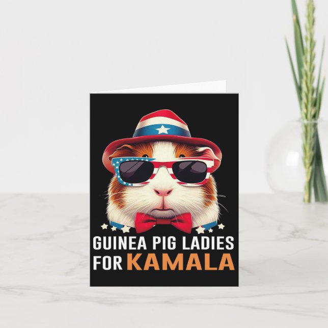 Tarjeta Damas De Cerdo Para El Divertido Gato De Kamala 20 (Anverso)