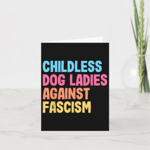 Tarjeta Damas de perro contra el fascismo Kamala Harris