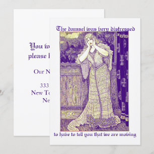 Tarjeta Damsel ventilado en peligro cambio de dirección