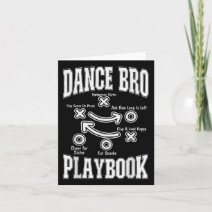 Tarjeta Dance Brother Playbook Comp Funny Bailando Orgullo