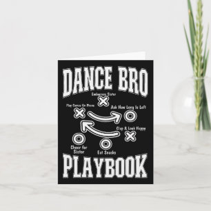 Tarjeta Dance Brother Playbook Comp Funny Bailando Orgullo