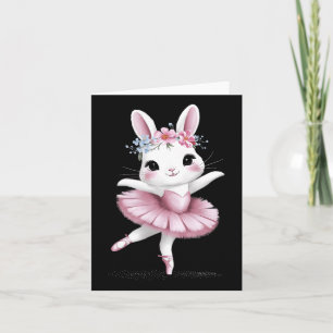 Tarjeta Dance dulce Ballerina Bunny Ballet Conejo Chica E