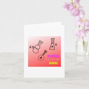 Tarjeta Dance Laugh Sing Ukraine Blank