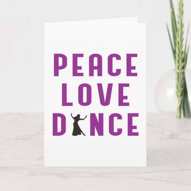 Tarjeta Dance Love Dancing Fiesta Sport Dancer Funny Gift (Anverso)