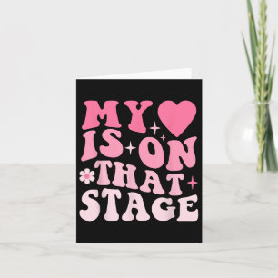 Tarjeta Dance Mom Retro Mi Corazón Está En Ese Escenario D