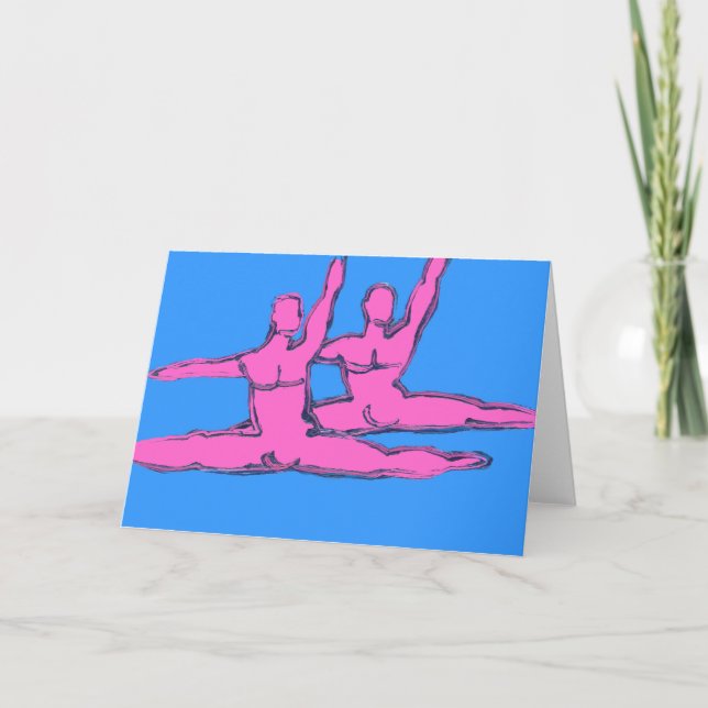 Tarjeta Dancers Jete Duo (Anverso)