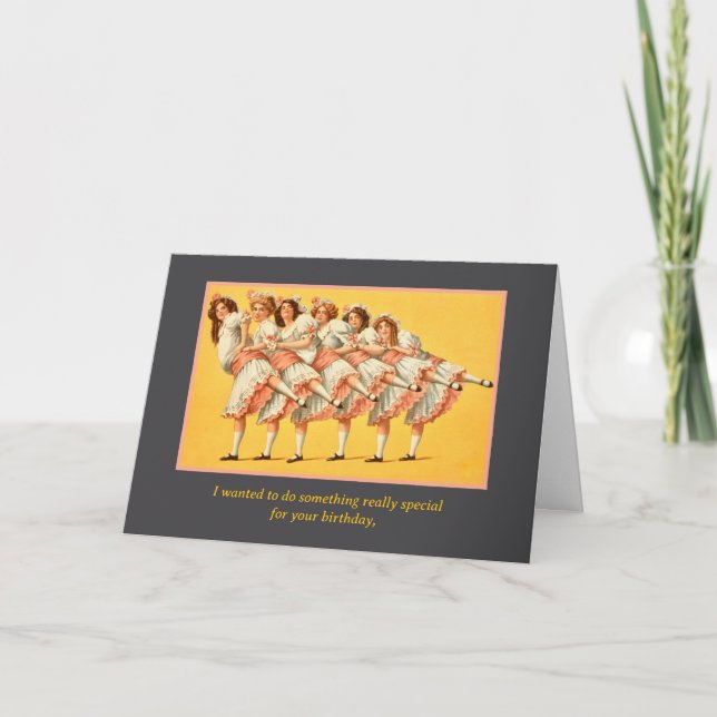 Tarjeta Dancing Days Over Card (Anverso)