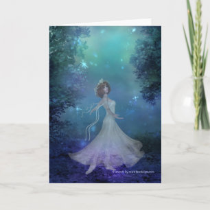 Tarjeta Dancing in the Woods Fantasy Greeting Card