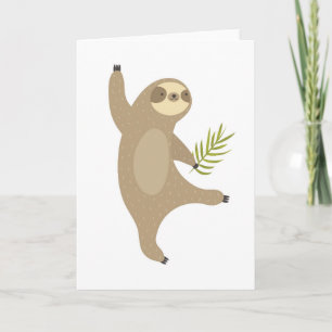 Tarjeta Dancing Sloth ¿Por qué no?
