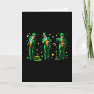 Tarjeta Dancing Trump Día de San Patricio 