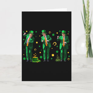 Tarjeta Dancing Trump Día de San Patricio, Uni-adultos, Ne