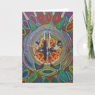 Tarjeta Dandayamana Dhanurasana - 2010 as greetingcard
