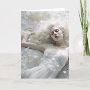 Tarjeta Dandelion Dreaming Woman