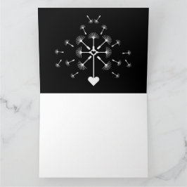 Tarjeta Dandelion En El Viento En La Memoria Amada