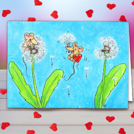 Tarjeta Dandelion Mice Greeting
