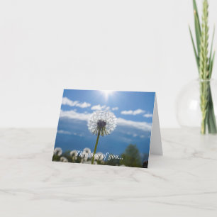 Tarjeta Dandelion Pensando En Ti