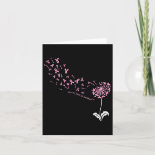 Tarjeta Dandelion Sensibilización sobre el cáncer de mama