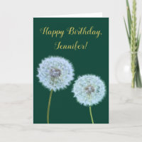 Dandelions, Dandelion Clocks Green Personalizado
