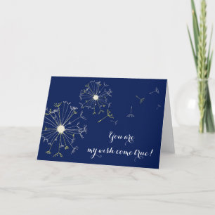 Tarjeta ¡Dandelions, Mi Deseo Se Hace Realidad!