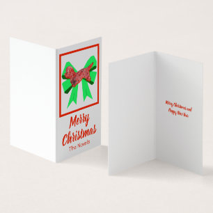 Tarjeta Dandie Dinmont Terrier Navidades Perro &doblar eti