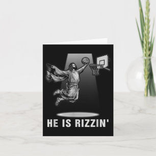 Tarjeta Dando A Jesús Es Rizzin Pascua De Baloncesto Chris