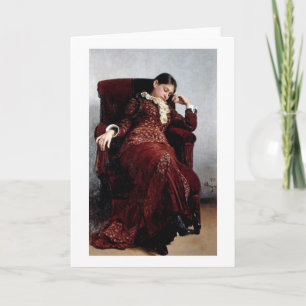 Tarjeta Dando un descanso, Ilya Repin