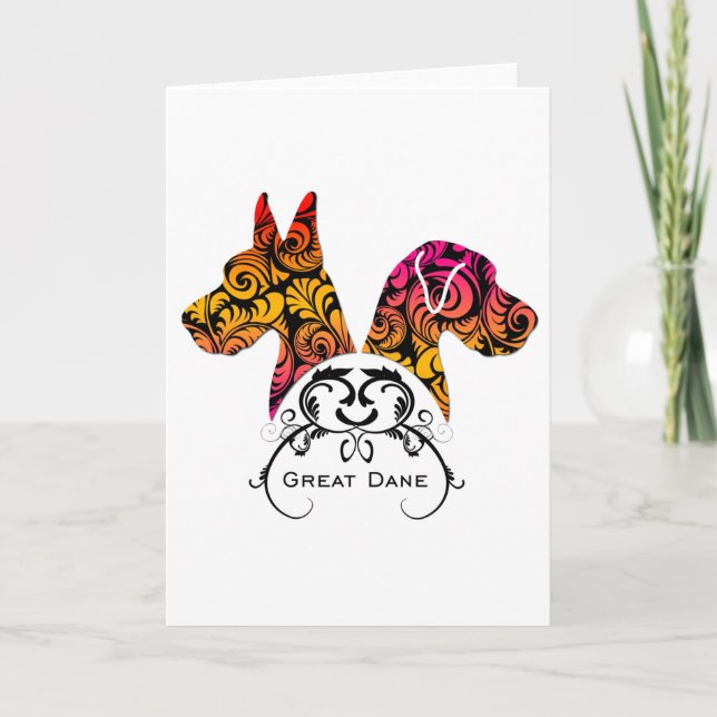 Tarjeta Daneses elegantes (Anverso)