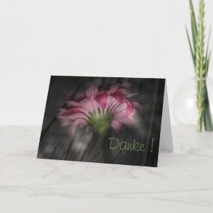 Tarjeta Danke mit einer Blume