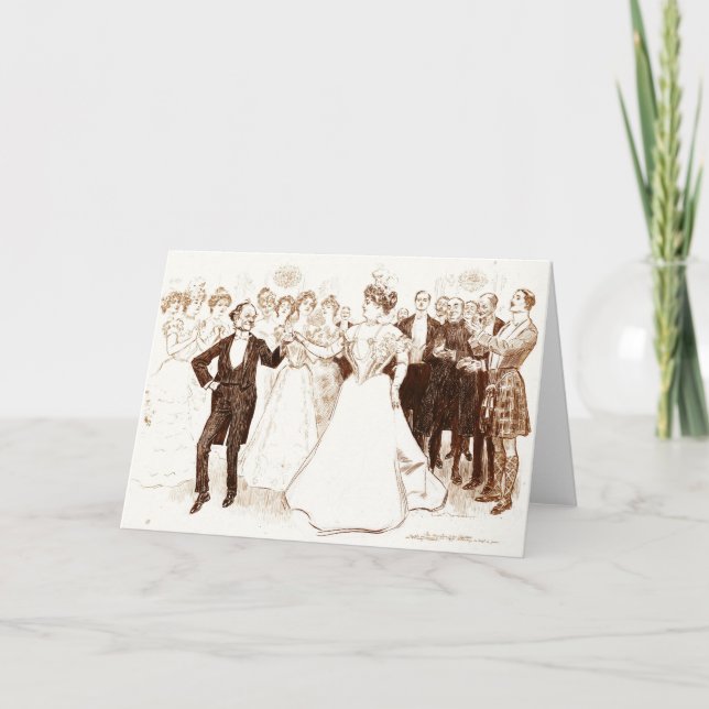 Tarjeta Danza 1899 del cumpleaños (Anverso)