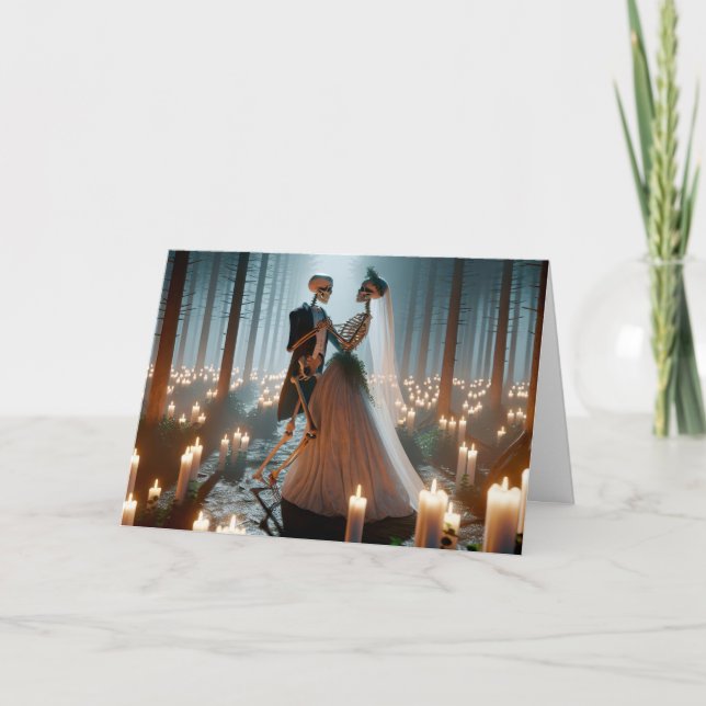 Tarjeta Danza Boda de Halloween (Anverso)