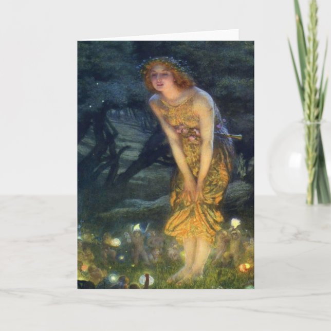 Tarjeta Danza de hadas nocturnas de verano (Anverso)