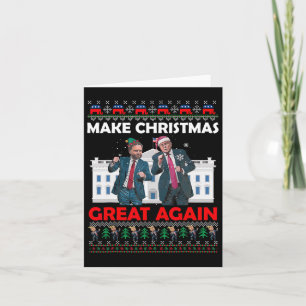 Tarjeta Danza de Santa Trump hace a los Navidades geniales