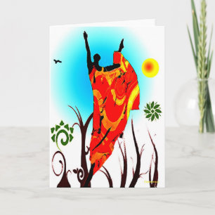 Tarjeta Danza de verano africana