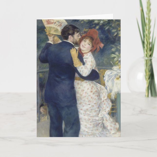 Tarjeta Danza del campo - Pintura impresionista de renoir (Anverso)