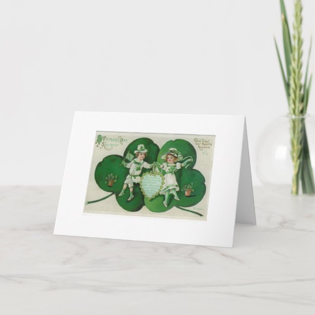 Tarjeta Danza del día de St Patrick (Anverso)