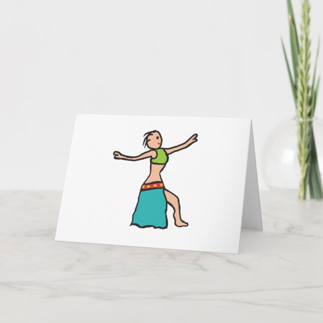 Tarjeta Danza del vientre (Anverso)