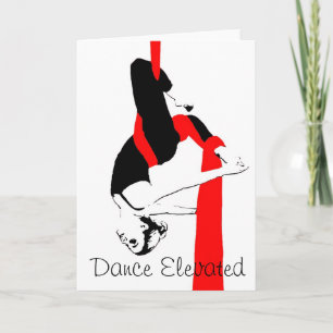Tarjeta Danza elevada, géminis, dos colores
