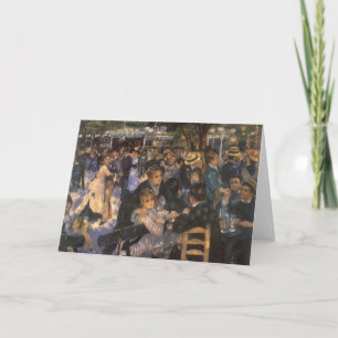 Tarjeta Danza en Le Moulin de la Galette por Pierre Renoir