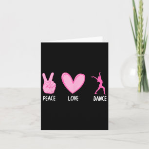 Tarjeta Danza Guay Para Mujeres Chicas Bailando Hip Hop Re