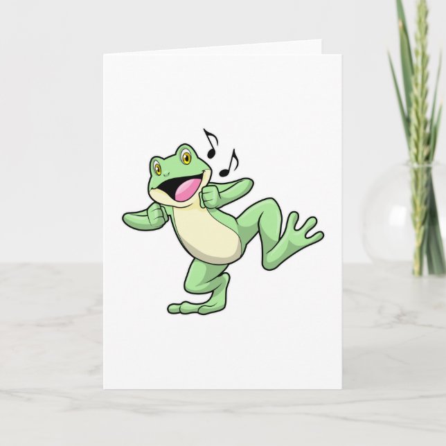 Tarjeta Danza musical de rana (Anverso)