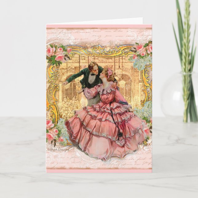 Tarjeta Danza romántica de Versailles (Anverso)